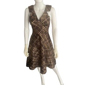 A-line Dress w/Retro Cuban Collar